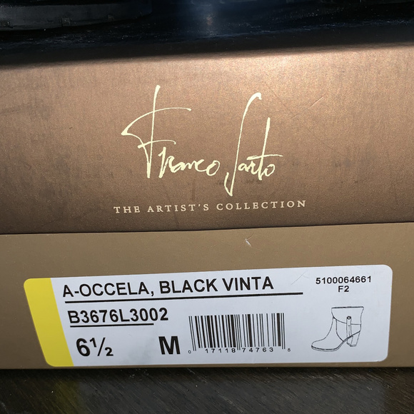 FRANCO SARTO boots Real Leather Black Occela - Picture 7 of 8